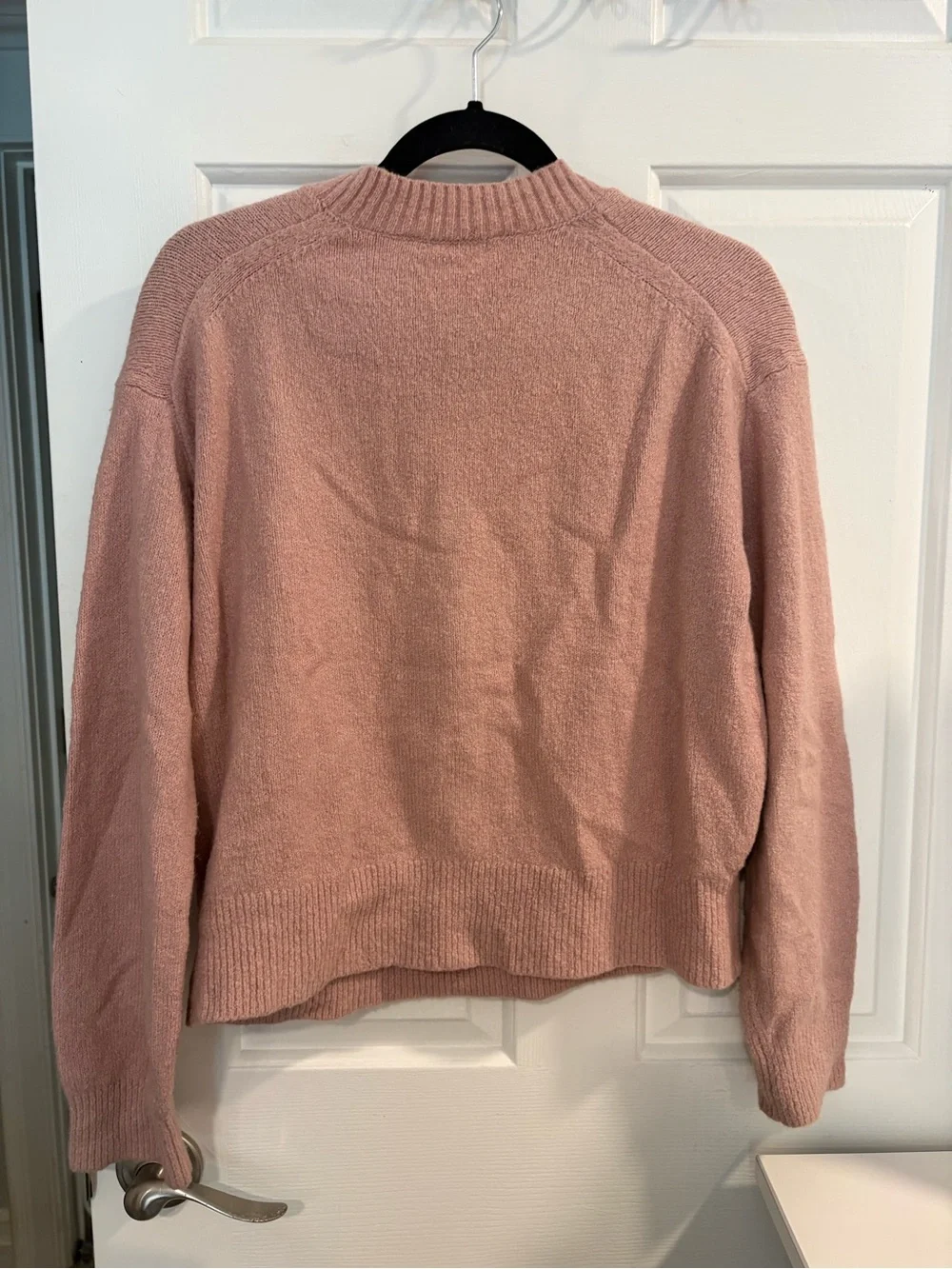 Everlane Cocoon Crew in Plush Cotton Dusty Rose